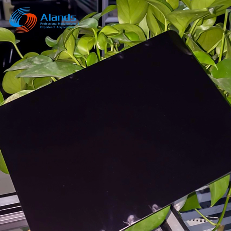 thumbnail image 2 of SIBER PLASTIC SUPPLY Acrylic Plexiglass Sheet – 1/8" Thick – Black Transparent – 24" X 48" 2 of 3