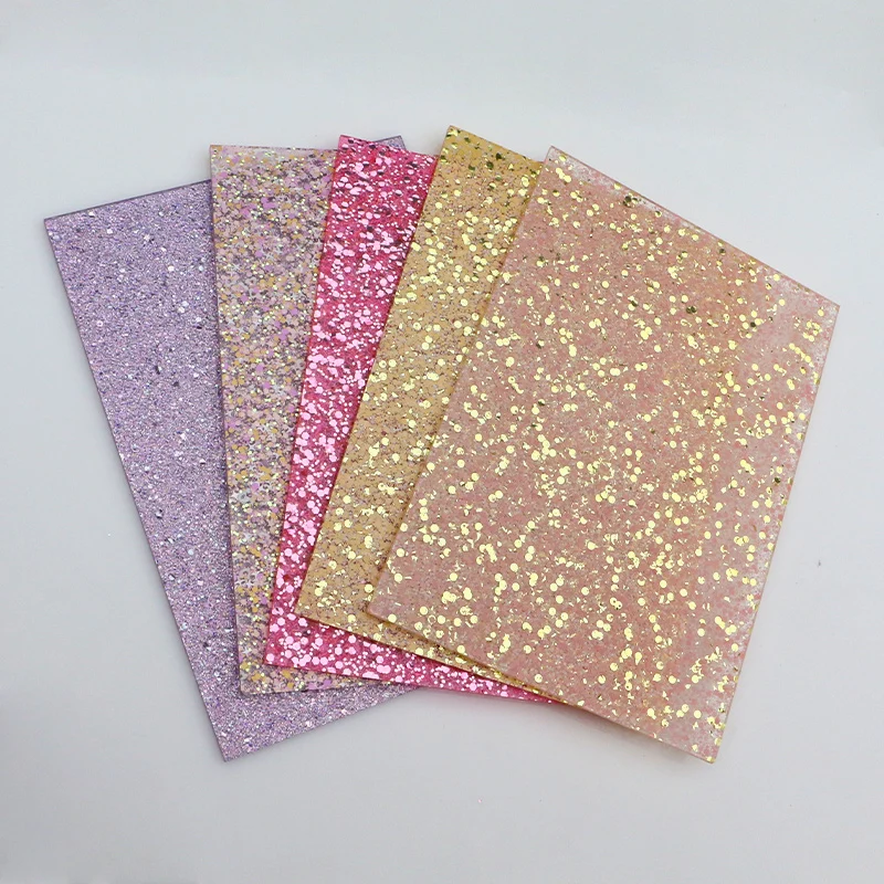 Colorful Glitter Cast Acrylic Sheet