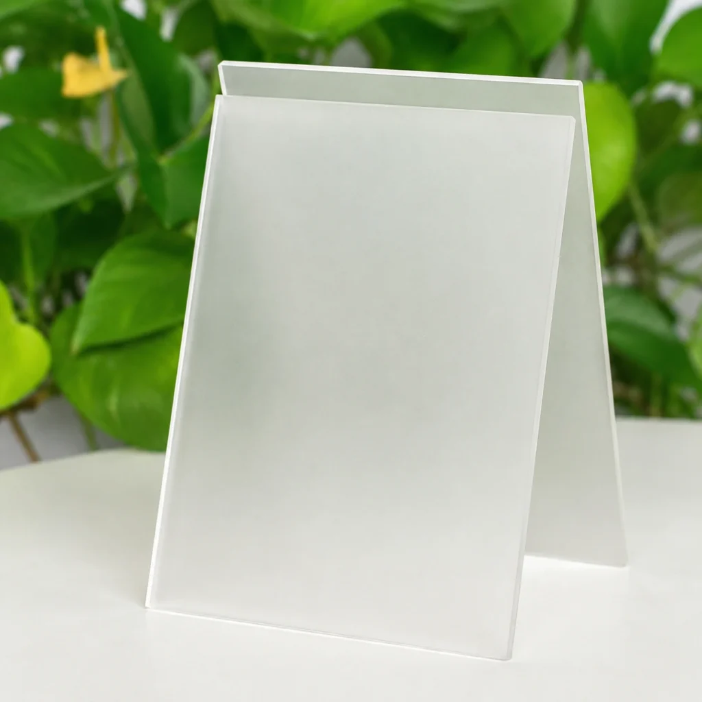 Hojas de plexiglás esmerilado