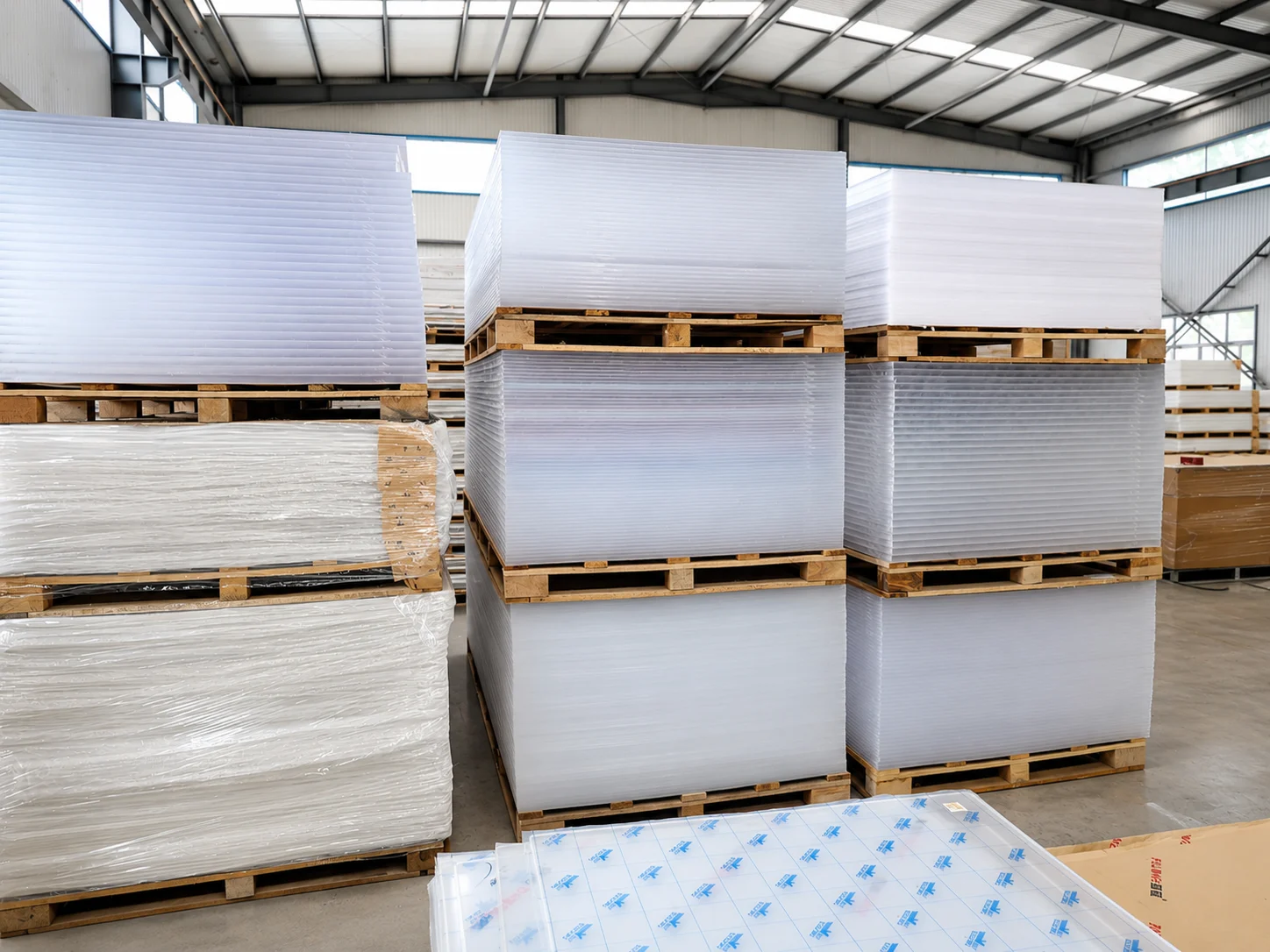White acrylic sheets in stock