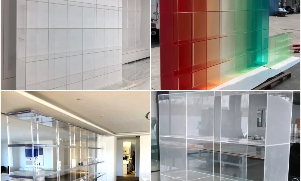 Painéis de acrílico no design de armários