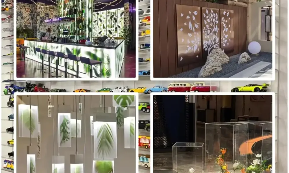 As chapas de acrílico podem ser usadas em ambientes externos