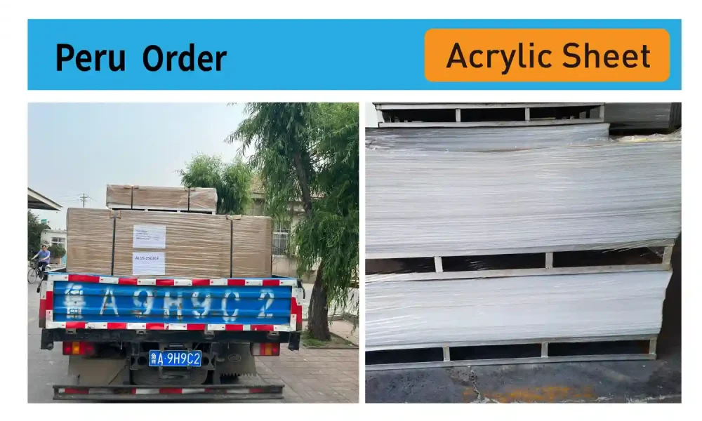 Acrylic Sheets Shipped to Peru (Folhas de acrílico enviadas para o Peru)