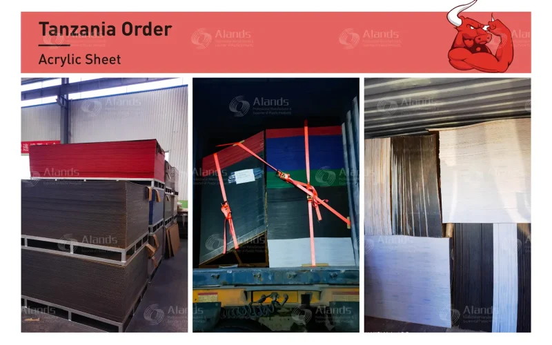 Alands Acrylic Sheets Shipment to Tanzania