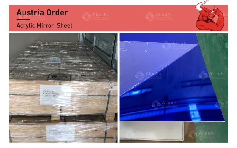 Austria Shipment of Color Acrylic Mirror Sheets