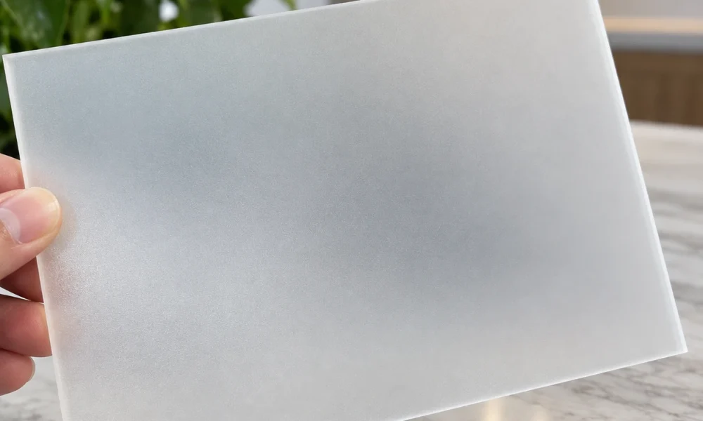 Clear Frosted Acrylic Sheet Privacy Effect