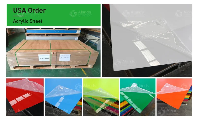 Colored Acrylic Sheet Supply Repeat Purchase in USA