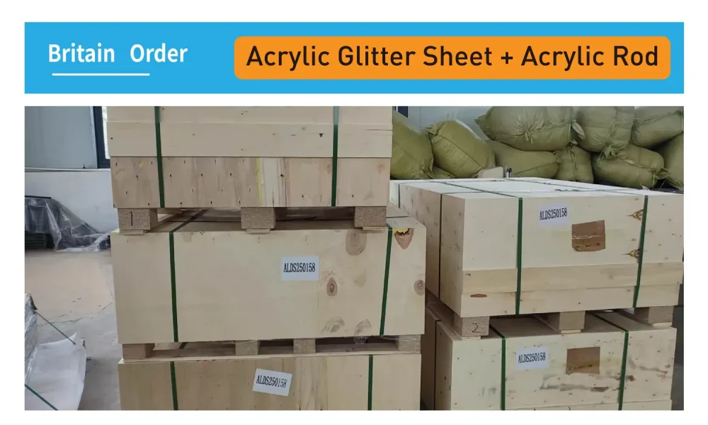 Folhas de glitter acrílico personalizadas