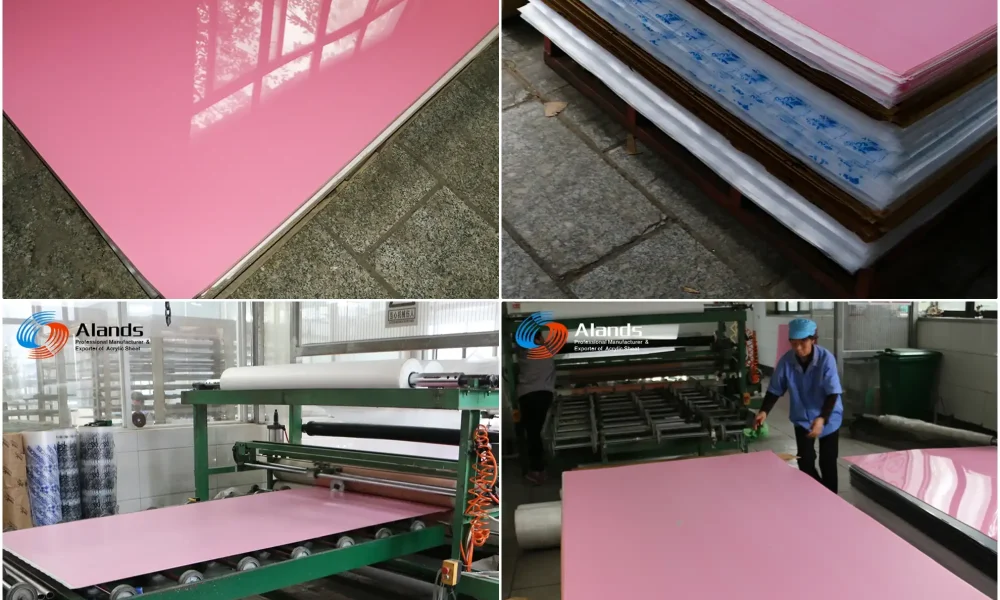Folha de acrílico rosa (3)