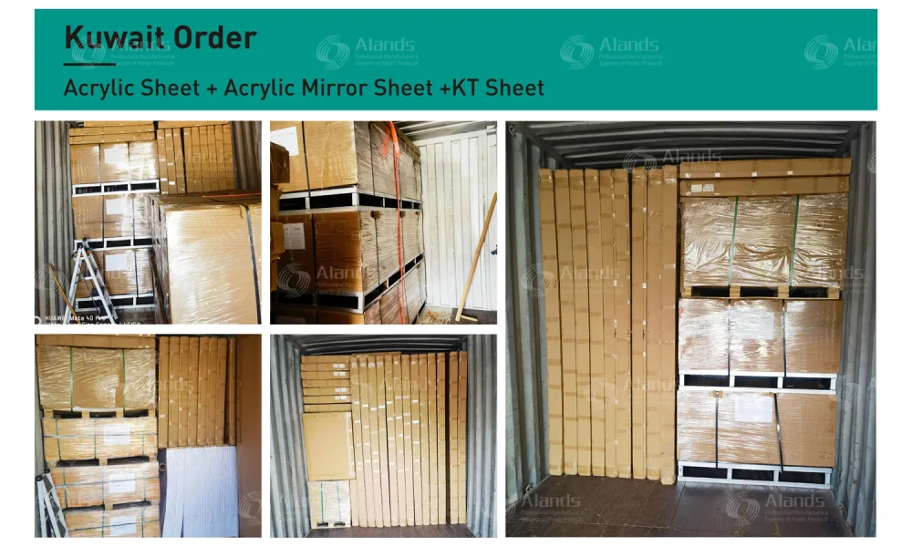 Realizou com sucesso o envio de chapas de acrílico para o Kuwait
