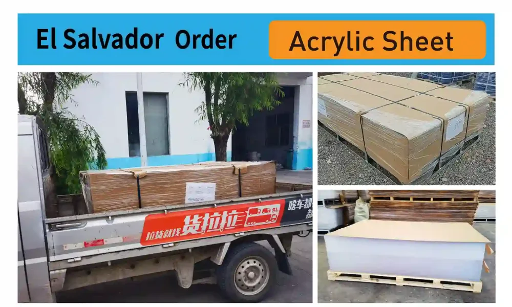 Fornecimento de chapas de acrílico para El Salvador