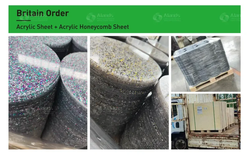 UK Glitter Acrylic Sheet Custom Cut Case