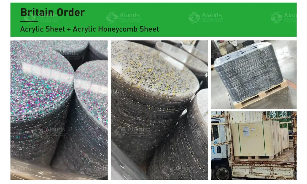 UK Glitter Acrylic Sheet Custom Cut Case