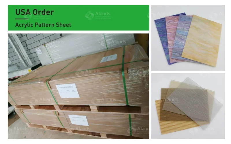 USA Order Acrylic Pattern Sheet Shipment